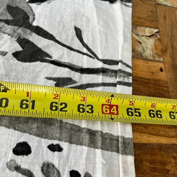 Threshold Shower Curtain Watercolor Impressionistic Floral Cotton Standard - Picture 8 of 13